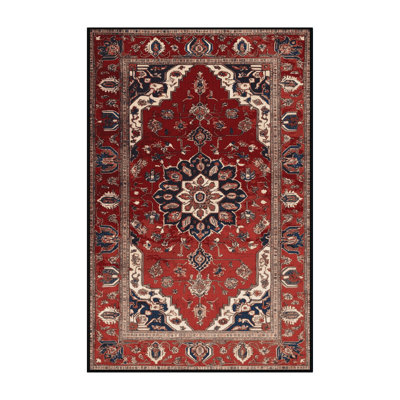 Tapis brun lavable à la machine