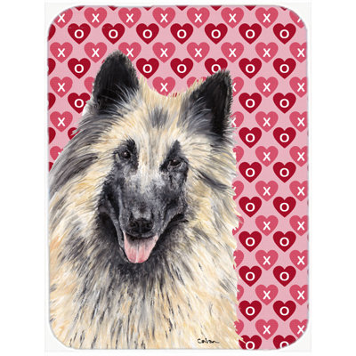 Caroline's Treasures Valentine Hearts Belgian Tervuren Hearts Love and Valentine's Day Glass Cutting Board