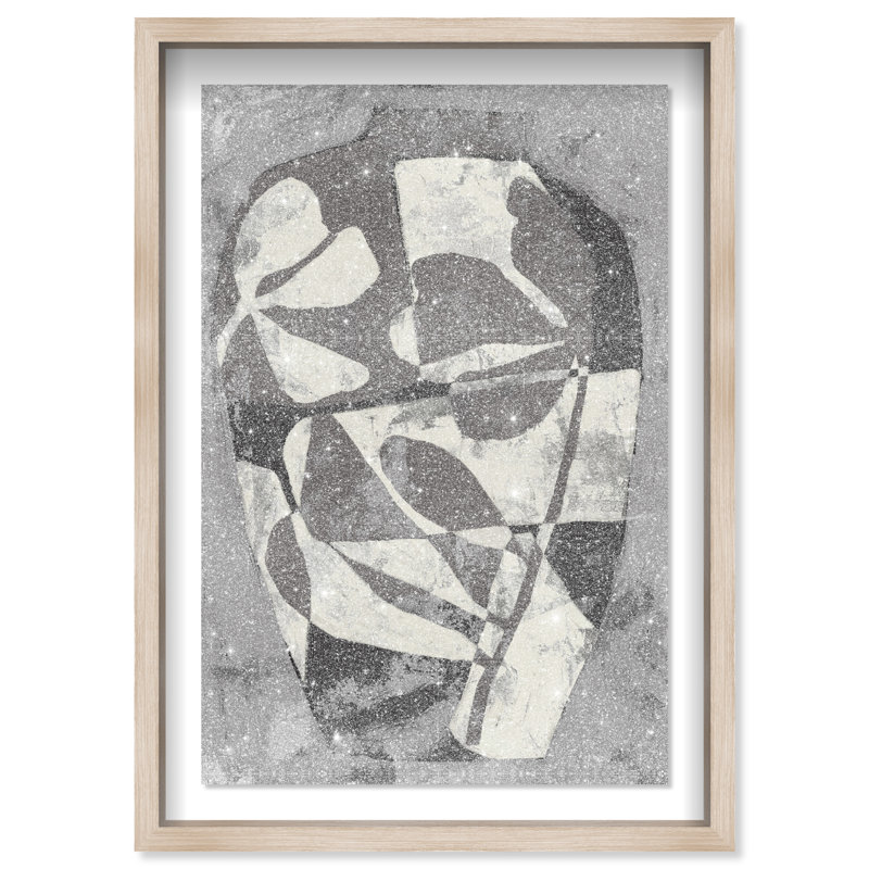 Minimalist Vase II Print by Oliver Gal, 25.5"H x 17.5"W, Natural Oak Shadowbox