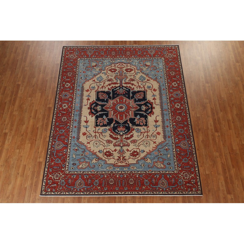 Tapis oriental en laine Heriz Serapi noué à la main 8 x 10