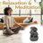  Stacked Polyresin Rocks Rustic Tabletop Fountain with LEDs