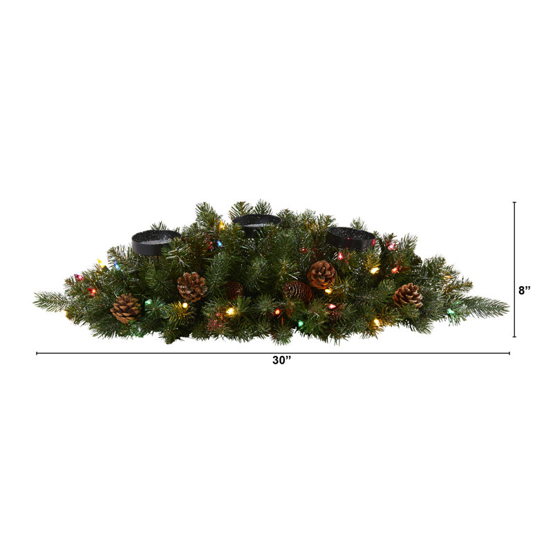 Pine Candelabrum Arrangement