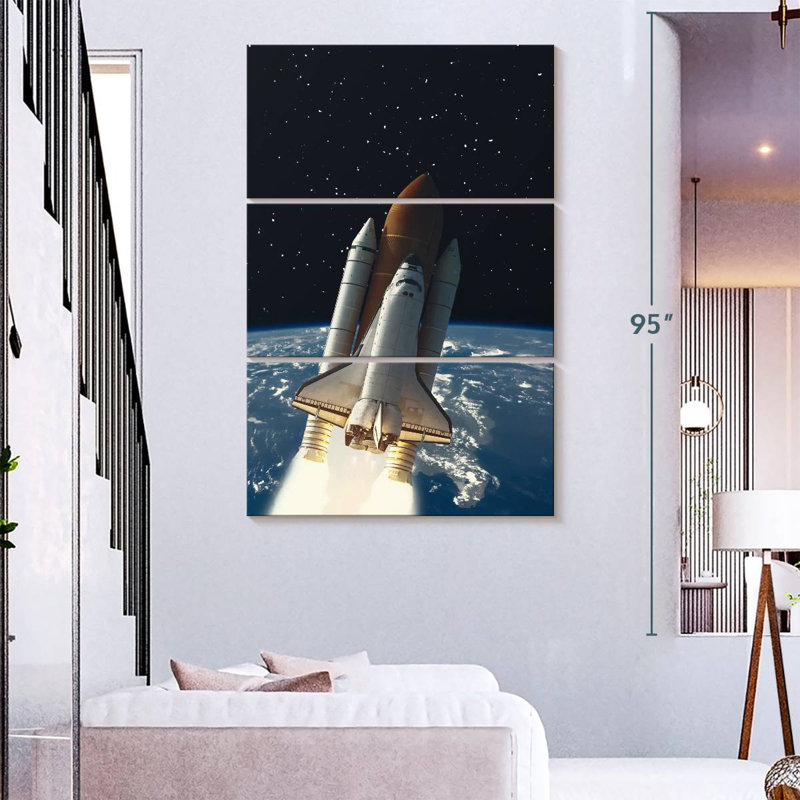 Oberle Rocket To Space, 74" H x 48" W