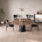 Retro Round Dining Table with Walnut Veneer-105843871-105843867