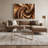 Lyrical Abstraction 22 Brown Canvas Wall Art-325489424