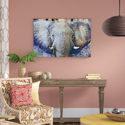 «Purple Elephant», impression sur toile
