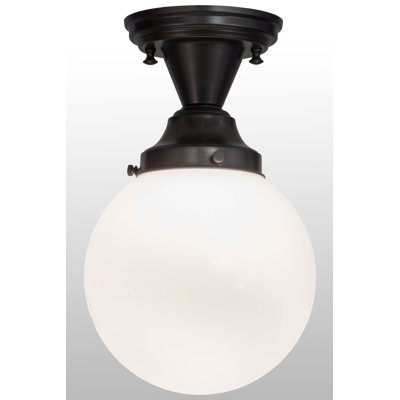 Schoolhouse & Early Electric Glass Semi Flush Mount