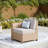 Outdoor Conversation Patio Sofa Chair Right Arm With Rattan-124237080