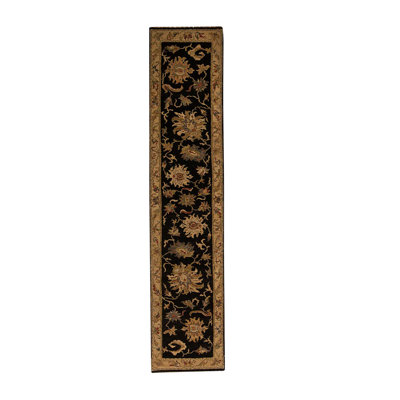 Hand Knotted Wool Floral Rug