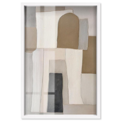Décoration murale bohème monastère à imprimé bohème par Art Remedy, cadre blanc, 37 x 55