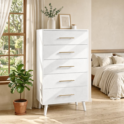 Jakyria 43' H 5-Drawer Tall Dresser