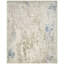 Hand Knotted Abstract Area Rug in Blue/Tan-42901090