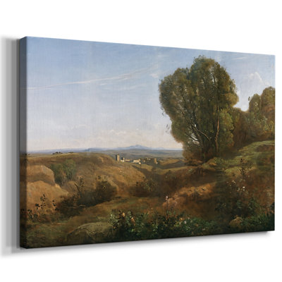A View near Volterra-Jean-Baptiste-Camille Corot-Gallery Wrapped Canvas-1838