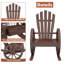 Chaise berçante d'extérieur Millwood Pines