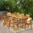 Maldonado 8 - Person Wood Patio Dining Set with Extendable Rectangular Table-444389002