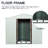 Outdoor Metal Shed 8ft X 4ft With Aluminium And Lock White Robust Structure Padlock