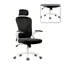 Chaise de bureau ergonomique de style moderne, chaise de bureau à domicile avec appui-tête, chaise d'ordinateur à haut dossier avec accoudoirs et support lombaire réglable pour la salle d'étude de bureau à domicile-1365665201-1365665202