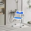 Chaise de douche réglable avec dossier et accoudoirs, siège de bain antidérapant et rembourré Eva pour personnes âgées et pour personnes à mobilité réduite, capacité de 299 lb
