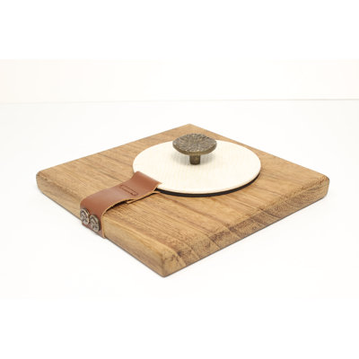 Cream Seaweed Wood Napkin Holder