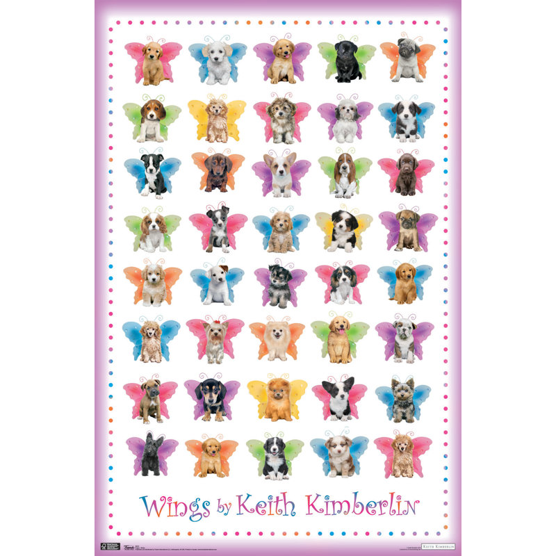 Impression sur papier chiot-ailes