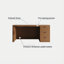 Table de bar rectangulaire Retro Brown