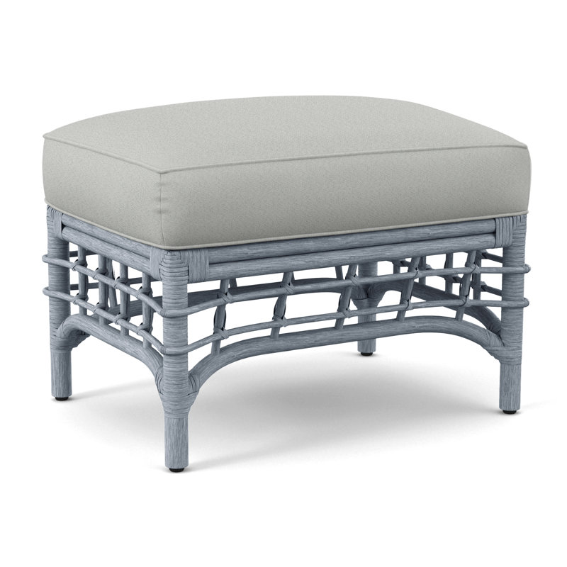 Bridgehampton Ottoman, Oslo Grey; 0820-85, Sea Glass