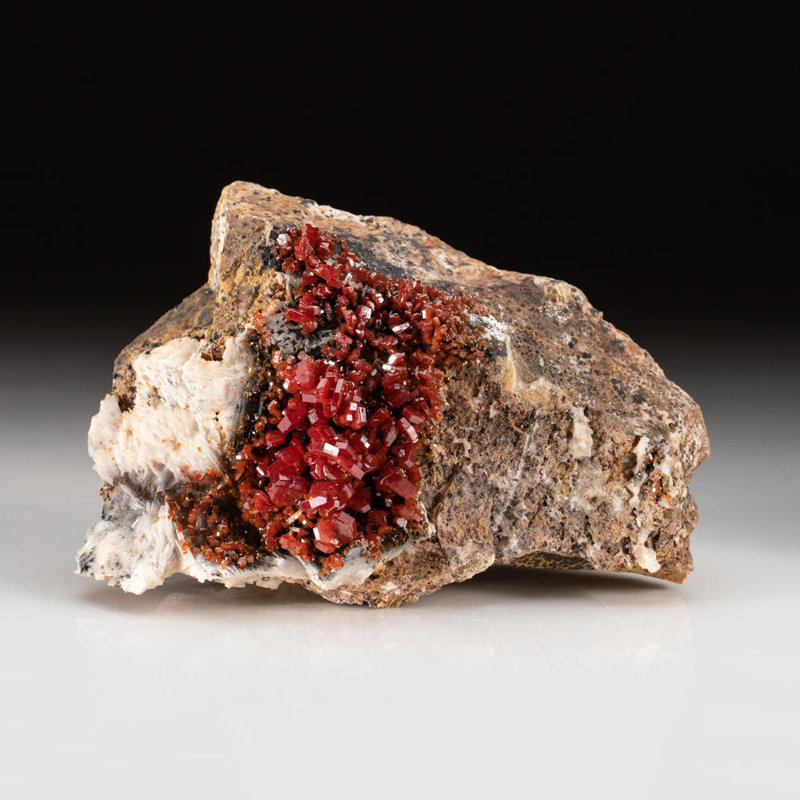 Genuine Vanadinite Crystal Cluster