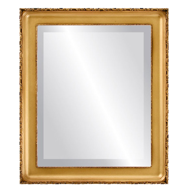 Reposa Rectangle Mirror, 23" H x 19" W, Desert Gold