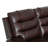 L-Shape Manual Recliners Sectional Brown corner Faux Leather Sofa 3-Piece Couch Set  for Living Room-1276390957