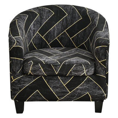 Polyester Box Cushion Armchair Slipcover