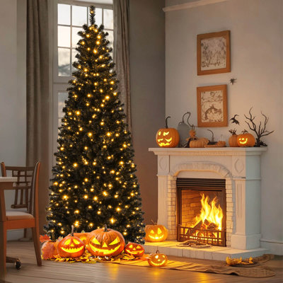Lighted Spruce Christmas Tree