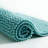 Chenille Bath Mat, 17X48, Aqua