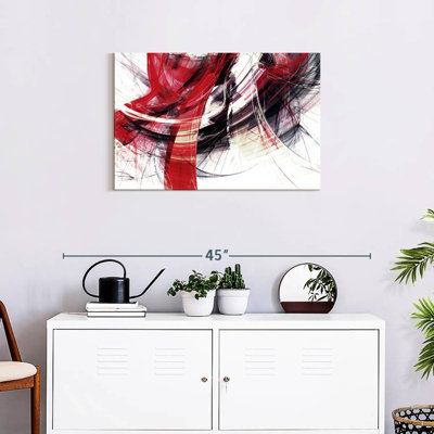 Avery - mouvement abstrait rouge