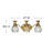 Plantation Pineapple Three Light Bathroom Vanity Fixture -110628064