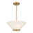 Luminaire suspendu semi-encastré ou suspendu 3 lumières Hashimoto en nickel satiné-1122374718