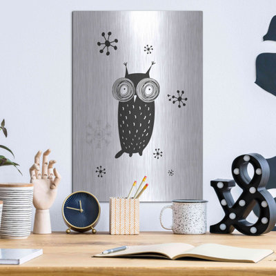 'Owl I' by GraphINC, Metal Wall Art