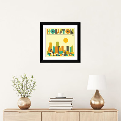 «Houston Skyline», reproduction d'impression sur toile