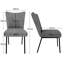 39cm H Velvet Upholstered Side Chair in Black-1099328139-1099328137