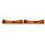 Mid Century Brown Curved Solid Wood Wall Mounted Accent Shelf，for Bedroom, Bathroom, Kitchen, Living Room