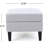 Stylish Grey Storage With Mesmerizing Waffle Stitch And Birch Legs, 28.75W X 23.25D 18.50H Chic Ornament Wood Fabric,-1853650324