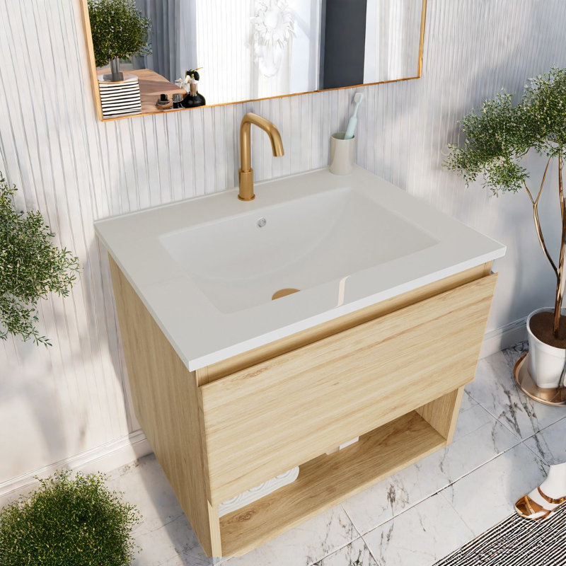 Meuble-lavabo moderne (panneau de meuble-lavabo et lavabo)