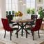 Ensemble de table et chaises de cuisine rondes pour 4-1224021573-1224021574