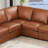Dillon Genuine Leather Modular Sectional