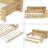 Multifunctional Modern Wooden Full Size Daybed With Storage Shelves, Study Desk And Twin Trundle Bed,-1337994378-1323866930