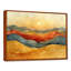 Orange, jaune, montagne abstraite, paysages, montagnes, art mural-841361698-1012510362