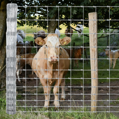 Galvanized Wire Fencing, Cattle Farm Fence, Deer Fences, Heavy Zinc Goat Fences for Goat Deer Yard Livestock Protection