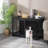 Dawyne Metal Sliding Barn Door Dog Crate-179718142-152923544