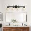 Applique murale pour meuble-lavabo 4 lumières - noir