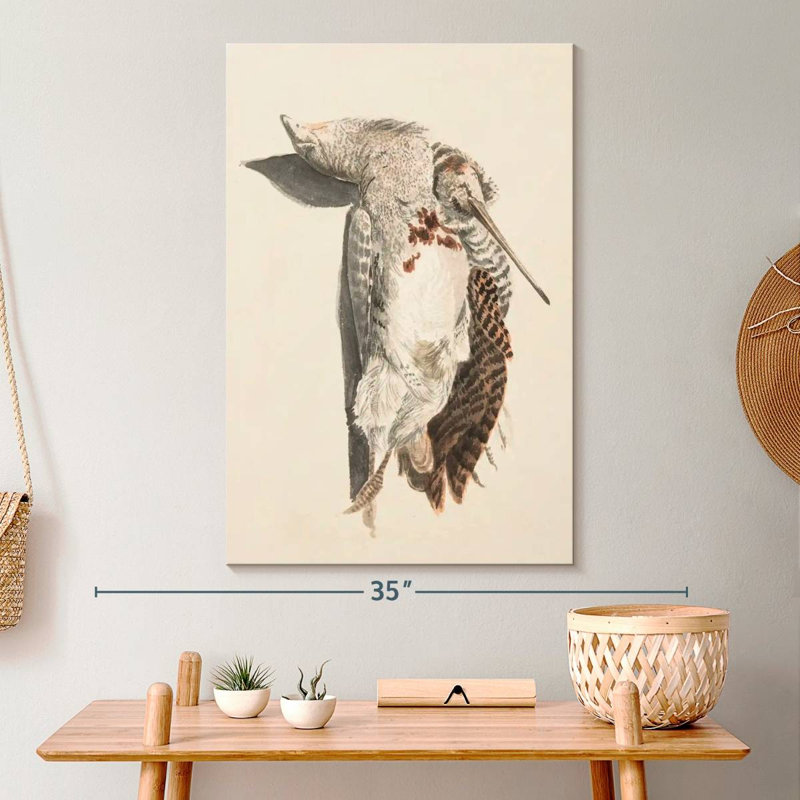 Deux oiseaux morts, 30" H x 20" W
