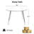 36-Inch Round Tempered Glass Dining Table for 2-4 Space-Saving Small Kitchen Table with Heavy-Duty Metal Legs for Dining Room, Apartment-1643294309-1634712186